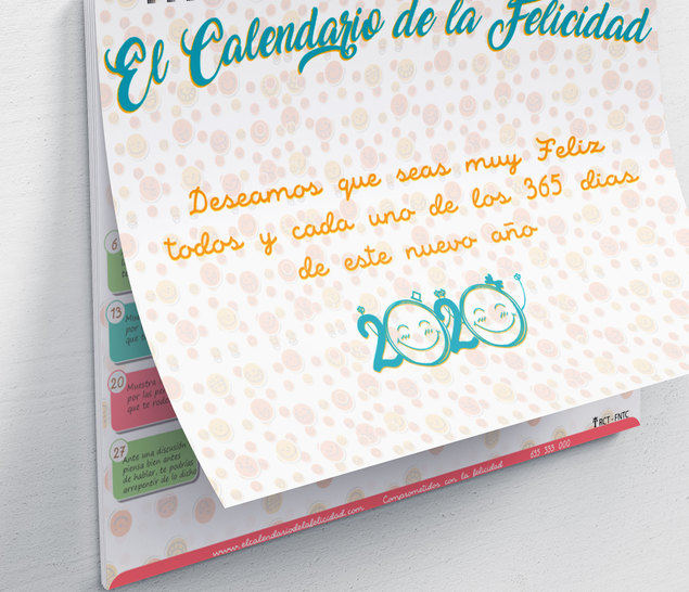 Un año de felicidad y suerte como imagen de empresa o captación de fondos
