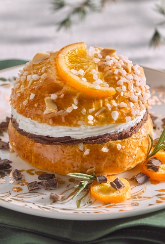 Miniroscón de Navidad.