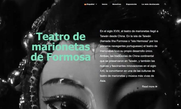 La exposición “Teatro de Marionetas de Formosa”se reinaugura virtualmente en el Centro Internacional del Títere de Tolosa