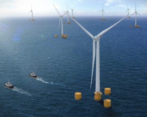 Natixis financia a Cobra el mayor parque eólico flotante del mundo