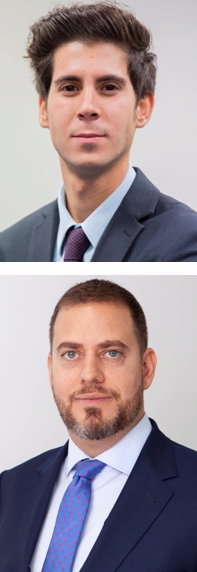 Arriba, Guillermo Uriol Sanz, gestor de Ibercaja Gestión, debajo, Nabil El-Asmar Delgado, Country Head de Vontobel AM para Iberia.