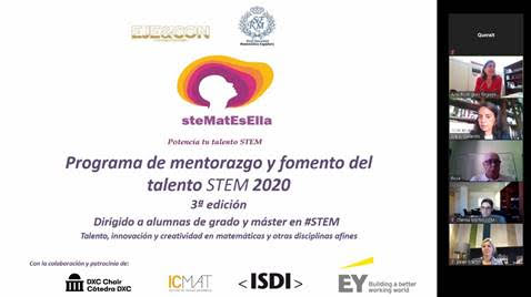 EJE&CON, RSME e ICMAT presentan la tercera edición del Programa #steMatEsElla