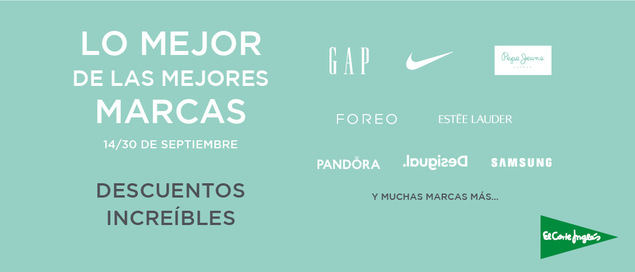 El Corte Inglés lanza “Lo mejor de las mejores marcas”, con descuentos únicos en más de 450 grandes firmas