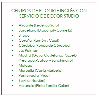 El Corte Inglés lanza Decor Studio, un servicio de decoración integral y a medida de cada cliente