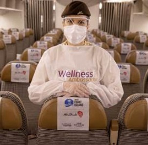 Etihad Airways incluye las pruebas PCR en todos su billetes desde Abu Dhabi