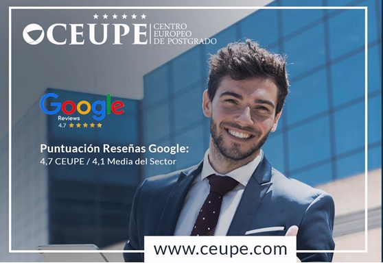 CEUPE es reconocida por Google como la mejor escuela online de posgrado en español
