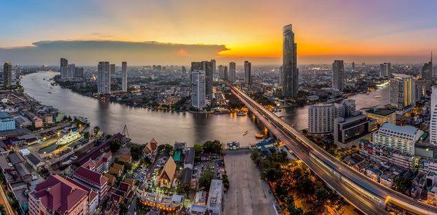 Bangkok, capital de Tailandia uno de los focos económicos más prósperos de Asia.