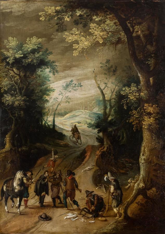 El lote 120 es un óleo sobre cobre que representa una escena de pillaje que fue realizada por Sebastian Vranckx (Amberes, 1573 – 1647) y tiene un precio de salida de 25.000 euros.