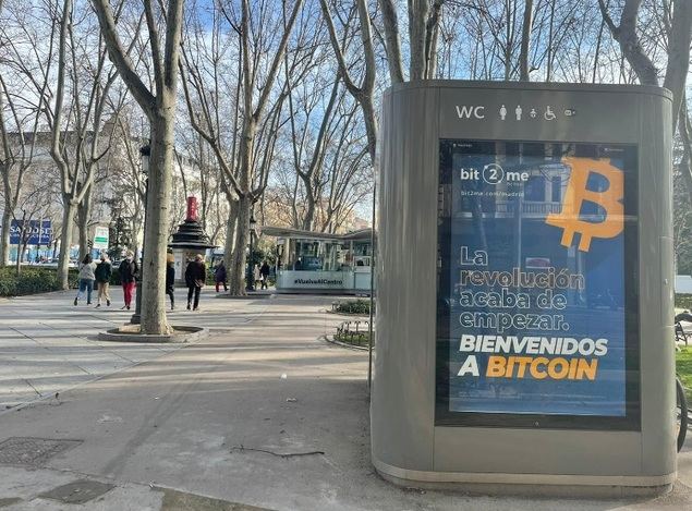 Bitcoin inunda las calles de Madrid