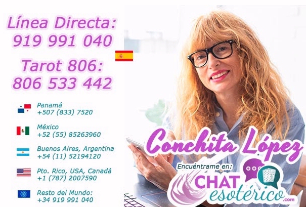 Vidente natural sin gabinete y sin cartas – tarotista y Vidente Conchita López tarot opiniones teléfono