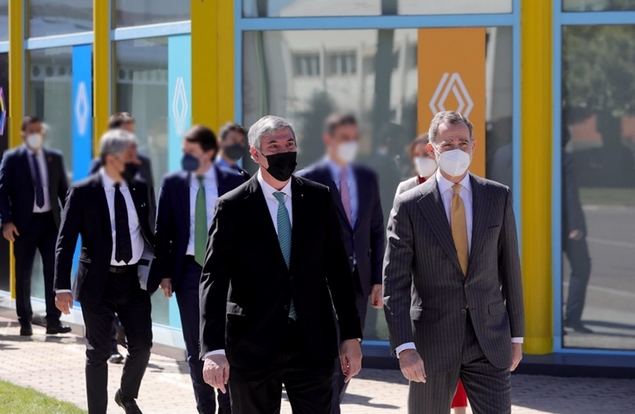 Su Majestad el Rey D. Felipe VI, con José Angel de los Mozos.