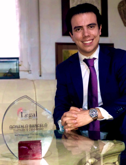 Gonzalo Barceló, abogado en Cremades & Calvo-Sotelo, Best Young Lawyer of the Year 2020 por Acquistion International.