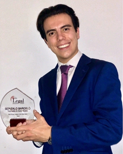 Gonzalo Barceló, abogado de Cremades & Calvo-Sotelo, Mejor Joven Abogado del Año 2020