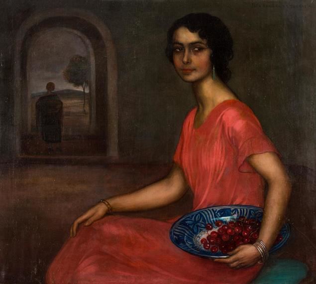 La sala Isbilya saca a subasta “La niña de las cerezas” del pintor Julio Romero de Torres