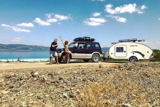 La mini caravana Caretta es la única caravana que se puede utilizar todo el año, gracias a su aislamiento
