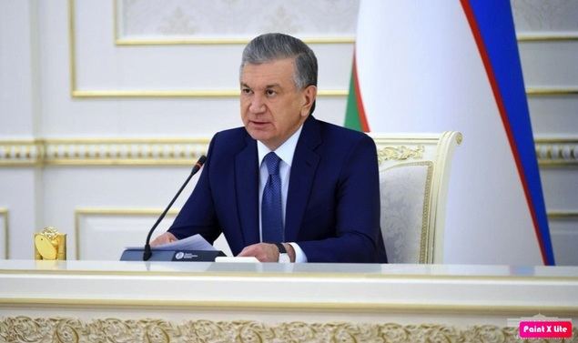 El presidente de Uzbekistán, Shavkat Mirziyoyev. 