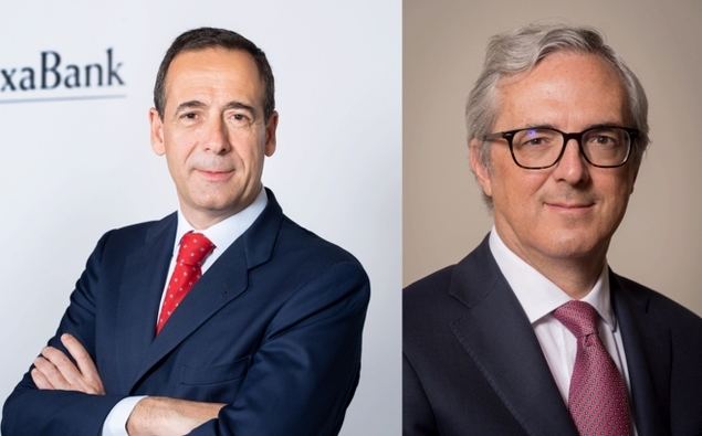 Gonzalo Gortázar, consejero delegado de CaixaBank / Javier Pano, director financiero de CaixaBank.
