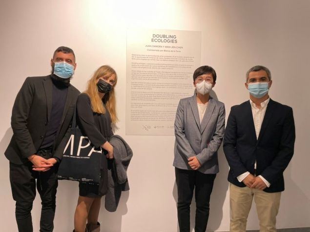 Un momento de la inauguración de «Doubling Ecologies». (Foto cortesía de la Oficina Económica y Cultural de Taipei en España)