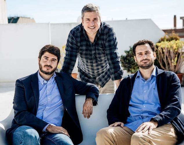 Fundadores de Tuio (izqu. A dcha.): Josemaría Lucas del Portillo,Juan Francisco García Fernández, Francisco de Asís Pardo Martín