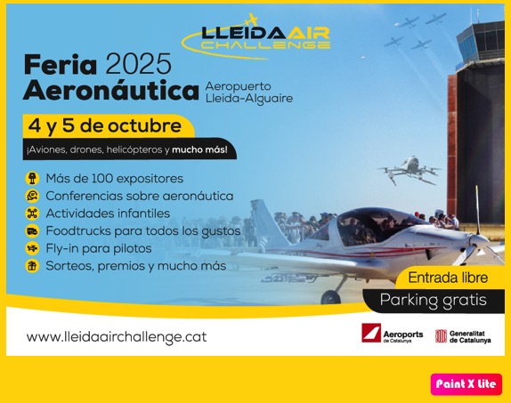 Vuelve a Lérida Air Challenge 2025, la mayor Feria aeronáutica de España