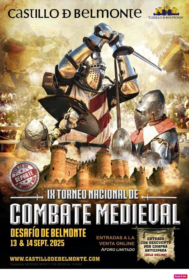 Vuelve el Torneo Nacional de Combate Medieval al Castillo de Belmonte