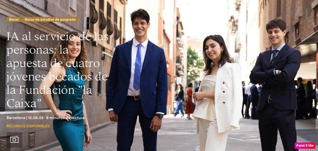 IA al servicio de las personas: la apuesta de cuatro jóvenes becados de la Fundación ”la Caixa”