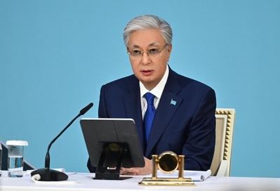 El Presidente de la República de Kazajistán, Kasym-Jomart Tokayev.