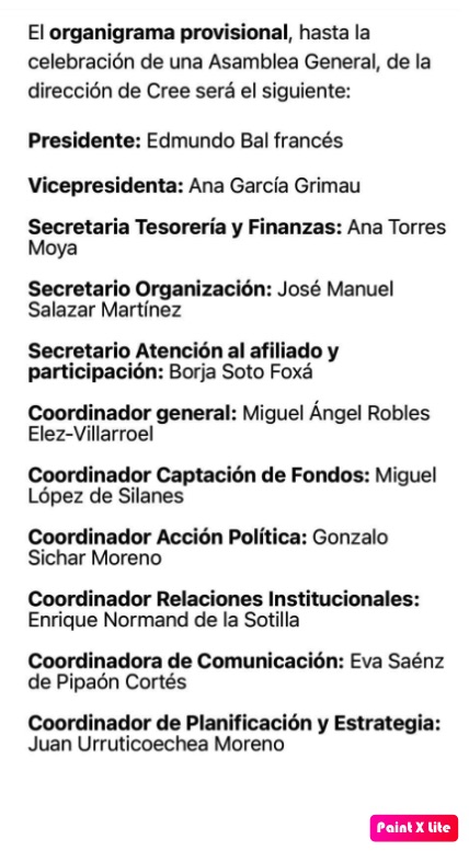 Cree imita a Ciudadanos