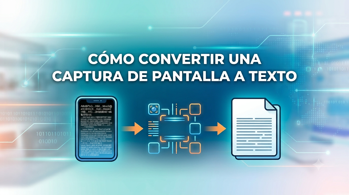 Cómo convertir una captura de pantalla a texto