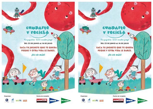 El Corte Inglés y la Fundación Crecer Jugando lanzan “Comparte y Recicla”, para dar una nueva vida a los juguetes