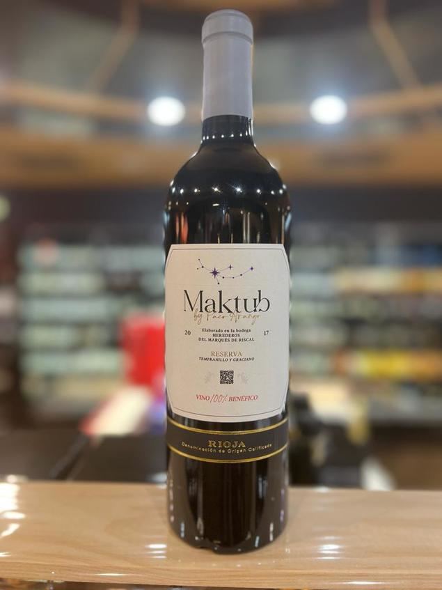 Club del Gourmet de El Corte Inglés vende Maktub , el vino solidario en favor de la Fundación Aladina