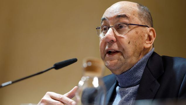 Alejo Vidal-Quadras durante su comparecencia ante la prensa el pasado 23 de febrero de 2024.