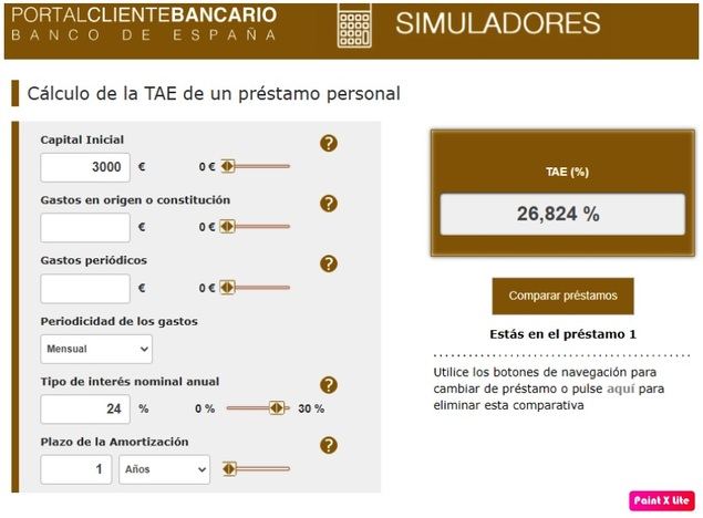 Tarjetas revolving y usura, TAE vs TEDR