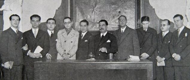 Reunión fundacional de la Generación del 27 en el Ateneo de Sevilla.
