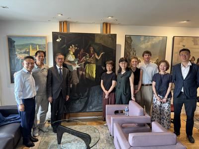 Yao Jing, embajador de China en España, destaca a los pintores chinos Rao Jinzhong y Du Miao