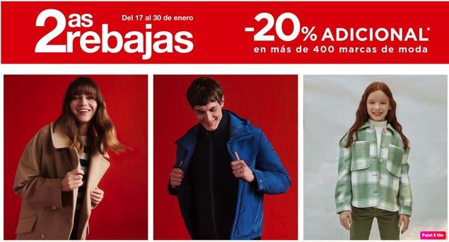 El Corte Inglés lanza segundas rebajas con 20% de descuento adicional en moda y hasta un 50% en deportes