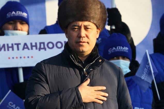 El presidente de Kirguistán, Sadyr Zhaparov.