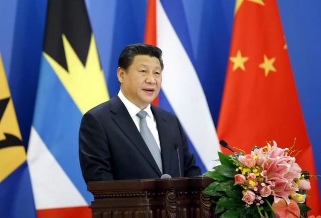 El presidente chino, Xi Jinping, pronuncia un discurso durante la ceremonia de apertura de la primera reunión ministerial del Foro China-Comunidad de Estados Latinoamericanos y Caribeños (CELAC) en Beijing, China, el 8 de enero de 2015. (Xinhua/Ju Peng)