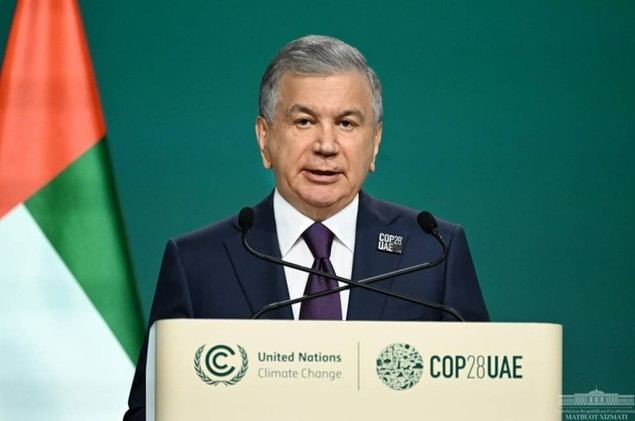El Presidente de la República de Uzbekistán, Shavkat Mirziyoyev.