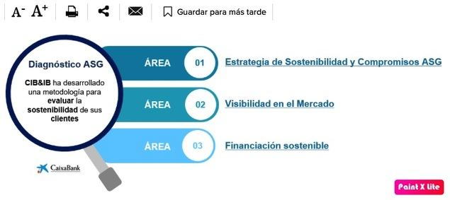 CaixaBank lanza el servicio de asesoramiento ASG para clientes corporativos e institucionales