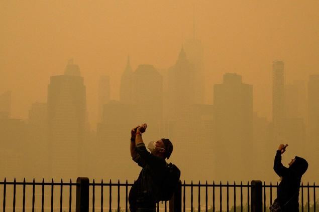 Nueva York, en alerta de calidad del aire por los incendios de Canadá