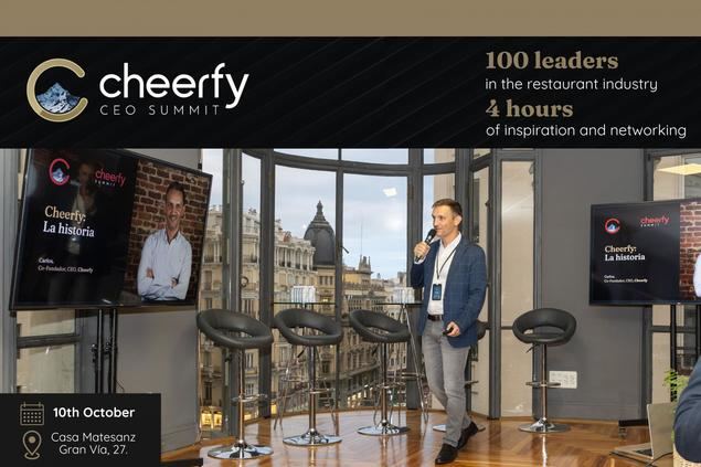 Líderes de la restauración, fondos de inversión y expertos macroeconómicos se reunirán en Cheerfy CEO Summit