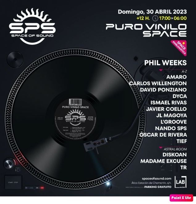 Space of Sound recupera el formato de disco clásico con la fiesta 'Puro Vinilo Space'