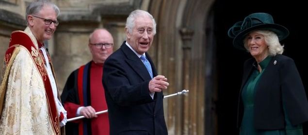 Carlos III de Inglaterra en la Misa del Domingo de Resurrección.