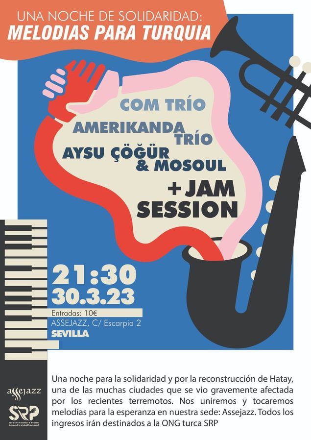 Melodías para Turquía: concierto solidario, tras el terremoto, el 30 de marzo en Sevilla