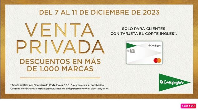 Éxito en la Venta Privada de El Corte Inglés con descuentos de hasta el 30% en más de mil marcas
