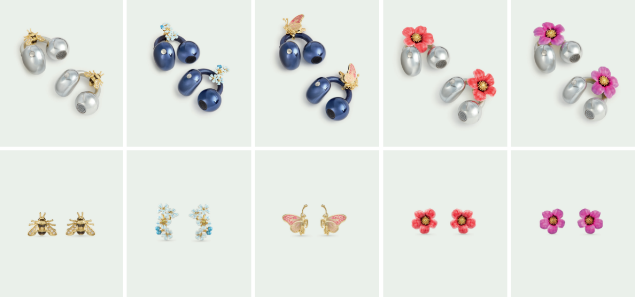 Los nuevos auriculares open-ear de Huawei que parecen pendientes de joyería
