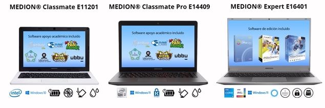 MEDION® lanza 3 portátiles específicos para estudiantes de cualquier edad y trabajar desde casa