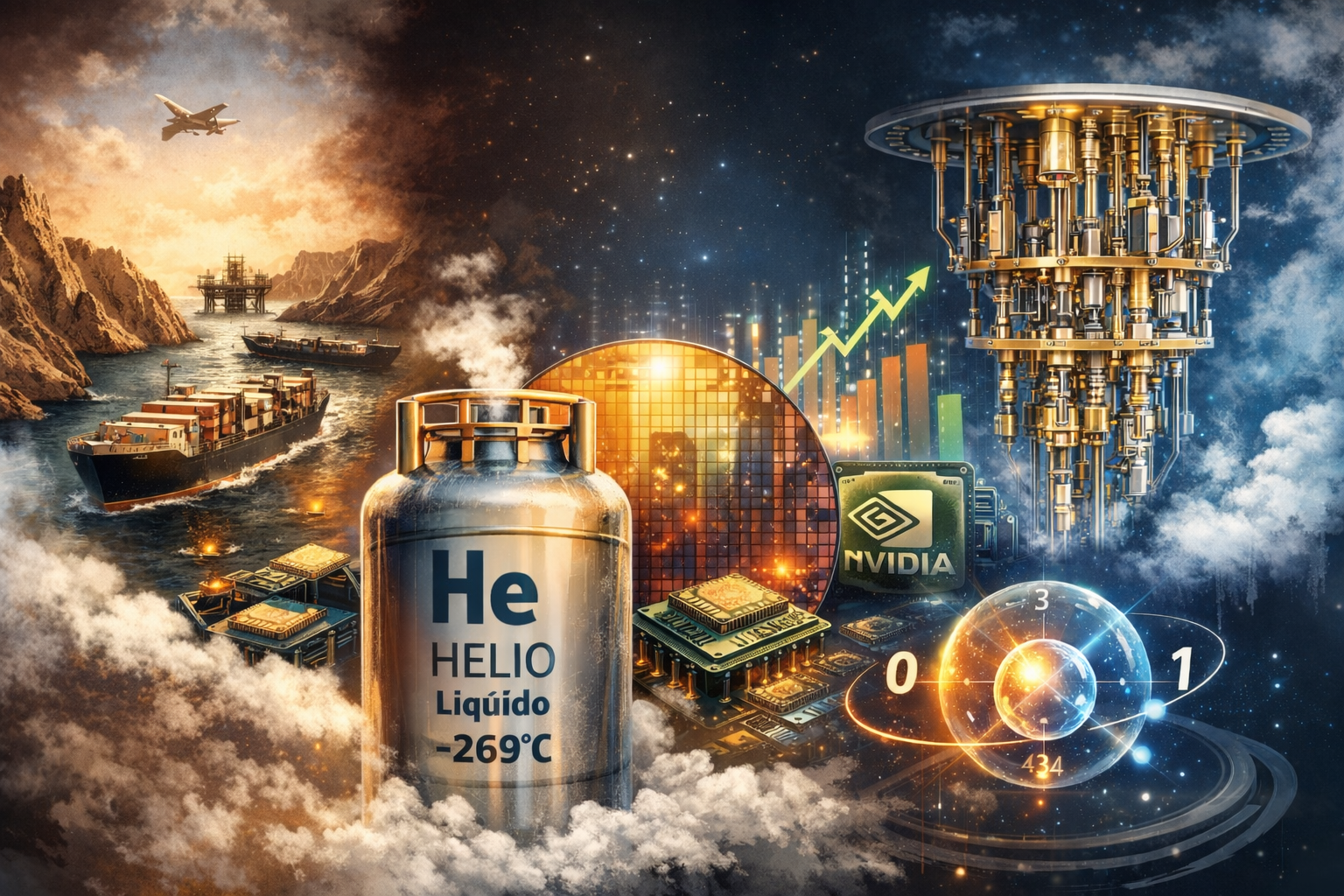 La falta de helio por Ormuz pone en jaque la IA y las resonancias magnéticas.