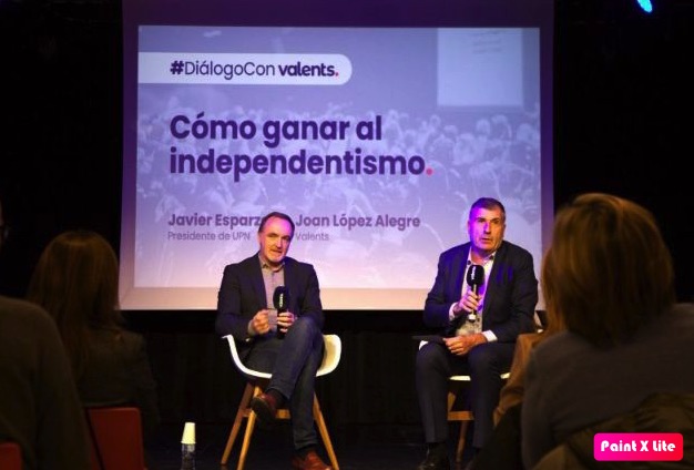 Valents congrega a más de 150 personas en el acto con Javier Esparza, presidente de UPN: ‘Cómo ganar al independentismo’
